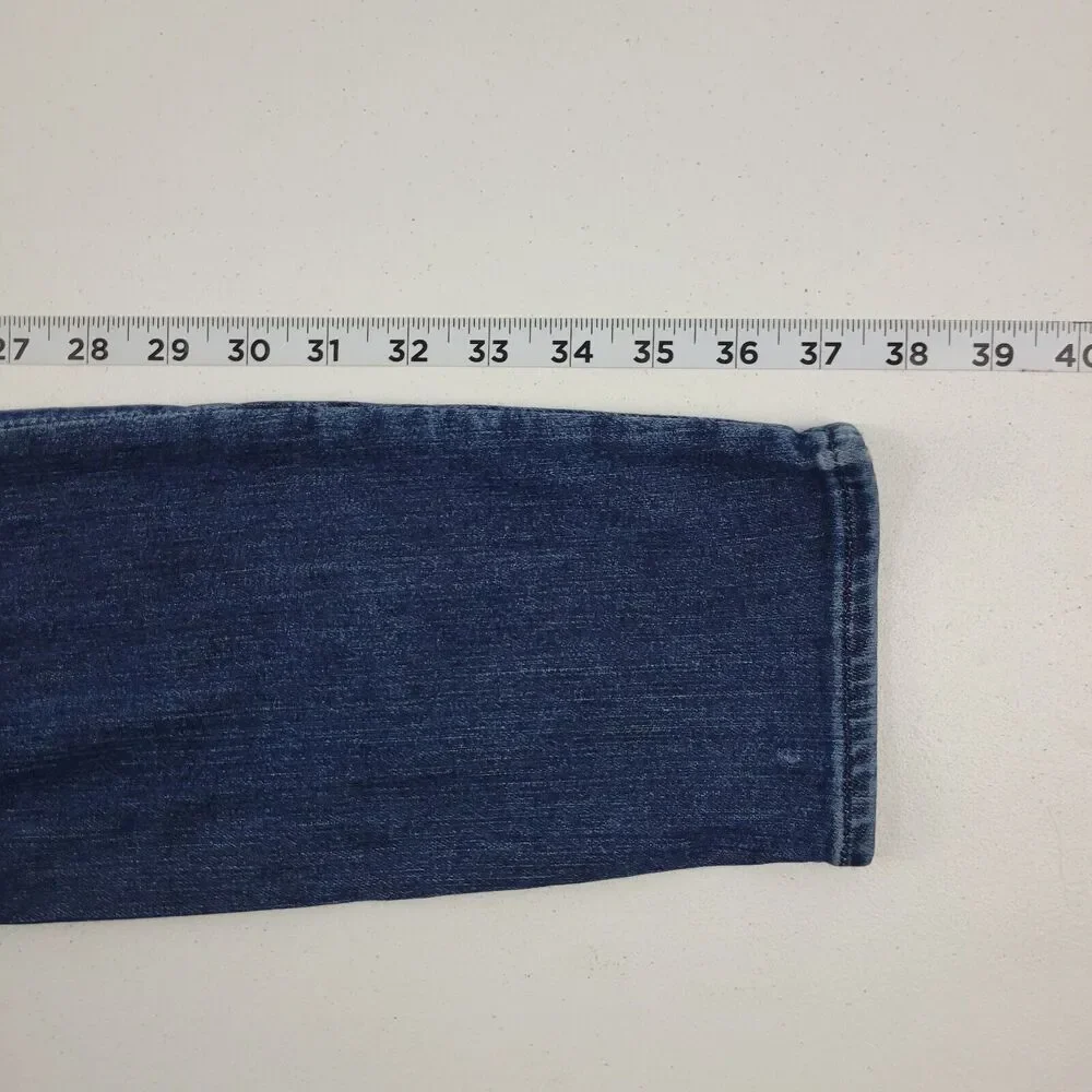 Athleta slim skinny jeans 4 womens 2625 blue denim‎ 30x29 sculptek
